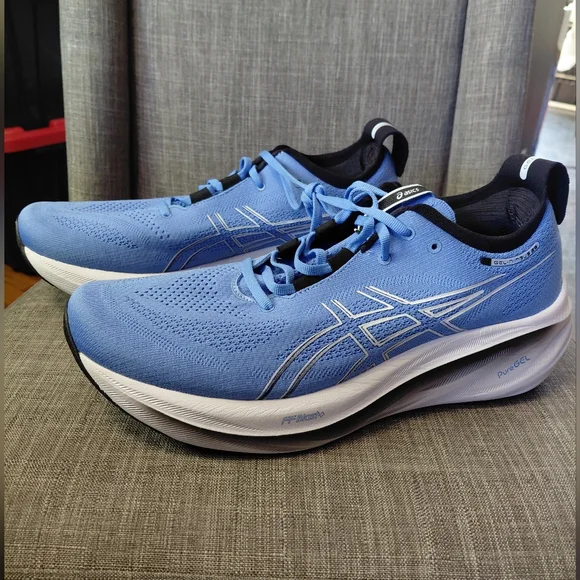 ASICS GEL NIMBUS 26 Men's Running Shoes Waterscape/ black Size 11.5 - Picture 1 of 16